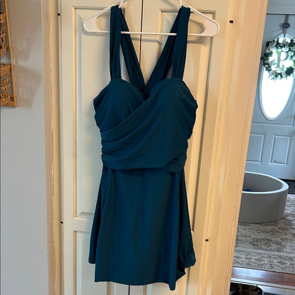 Other - Teal Halter Swim Dress